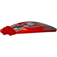Windscreen 9 x 3 x 1 2/3 Bubble Canopy with Black End, Flames and Fuel Filler Print [8051]
