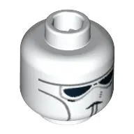 Minifig Head Clone Pilot, Face Mask Print [Blocked Open Stud]