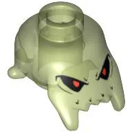 Minifig Head Special with Jagged Bottom Edge and Eyes Print (Brick Daddy)