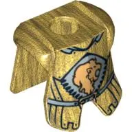 Minifig Neckwear Armor Breastplate with Leg Protection, Kingdoms Lion Head and Belt Print