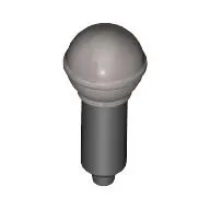 Musical Instrument Microphone with Metallic Silver Top Print