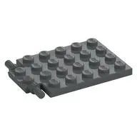 Plate Special 4 x 6 with Trap Door Hinge [Long Pins]