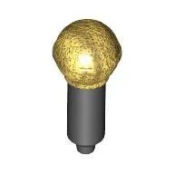 Musical Instrument Microphone with Metallic Gold Top Print