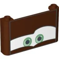 Windscreen 1 x 6 x 3 with Eyes on White Background Print