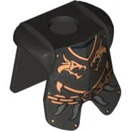 Minifig Neckwear Armor Breastplate with Leg Protection, and Kingdoms Dragon Heads and Chain Print
