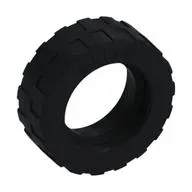 Tyre 17.5 x 6 with Shallow Staggered Treads and Middle Band