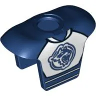 Minifig Neckwear Sports Hockey Body Armor with Raccoon Print