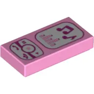 Tile 1 x 2 with Cell Phone / Music Player Print