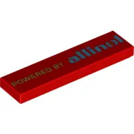 Tile 1 x 4 with 'POWERED BY allinol' Print