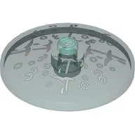 Dish 4 x 4 Inverted [Radar] with White Fountain Spray Print