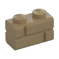 Brick Special 1 x 2 with Masonry Brick Profile