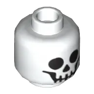 Minifig Head Skeleton, Standard Skull Print