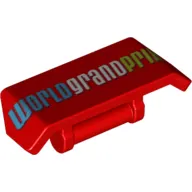 Spoiler 2 x 4 with Handle and 'WORLD GRAND PRIX' Print