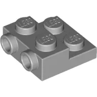 Plate Special 2 x 2 x 2/3 with Two Studs On Side and Two Raised [Solid Anti-stud]