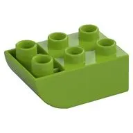 Duplo Brick 2 x 3 with Curved Bottom