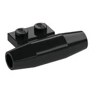 Engine, Smooth Small, 1 x 2 Side Plate with Axle Holders and Slot