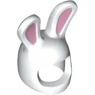 Costume / Mask, Rabbit / Bunny Ears with Bright Pink Auricles Print