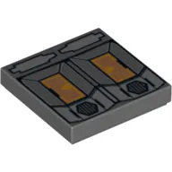 Tile 2 x 2 with SW Droid T7-O1 Panel Print