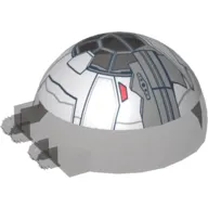 Windscreen 6 x 6 x 3 Canopy Half Sphere with Dual 2 Fingers and Sith Fighter Print