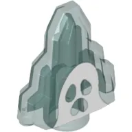 Rock 1 x 2 Crystal Stepped with White Ghost Moonstone Print