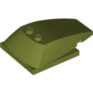 Brick Wedged, Curved 6 x 4 x 1 1/3 with 4 x 4 Base [Plain]
