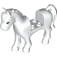 Animal, Horse with 2 x 2 Cutout, Blue Eyes Print