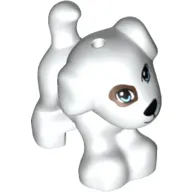 Animal, Dog, Small Standing with Patch over Eye and Spots Print
