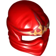 Wrap with Forehead Ridge and Fire Energy Print
