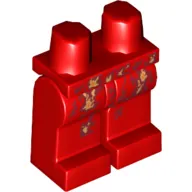 Hips and Red Legs with Fire Energy Print