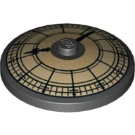 Dish 4 x 4 Inverted [Radar] with Town Hall Clock Face Print