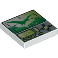 Tile 2 x 2 with Dino Hunting Screen, Buttons and Toggle Print