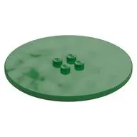 Plate Special Round 8 x 8 with 2 x 2 Center Studs with Groove
