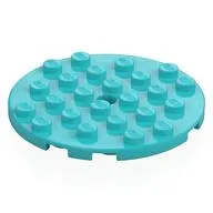 Plate Round 6 x 6 with Hole