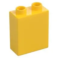 Duplo Brick 1 x 2 x 2 with Bottom Tube and '2017 LEGOLAND Castle Hotel' Print