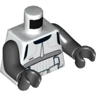 Torso Detailed Scout Trooper Armour Print, Black Arms and Hands