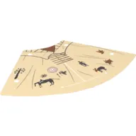Tent, Tepee Cover with Western Indians Motifs Print