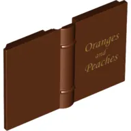 Book 2 x 3 with Gold 'Oranges and Peaches' Print