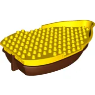 Duplo Boat Hull 10 x 18 with Reddish Brown Bottom [Complete Assembly]