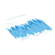 Waterfall, 7 x 7 Rectangle