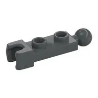 Plate Special 1 x 2 with 5.9mm Towball Socket and Towball