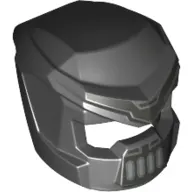 Helmet, Mech with Open Visor, Mouth Grill and Silver Markings Print