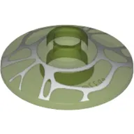 Dish 2 x 2 Inverted [Radar] with White Spider Web Print