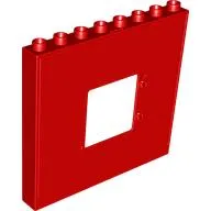 Duplo Building Wall 1 x 8 x 6 with Window Opening