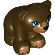 Animal, Bear, Small with Hole in Top and Blue Eyes Print