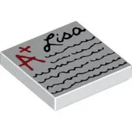 Tile 2 x 2 with 'A+ Lisa' Homework Print