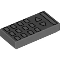 Tile 1 x 2 with TV Remote Control Print