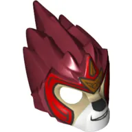 Mask Lion with Tan Face and Gold Crown Small Print