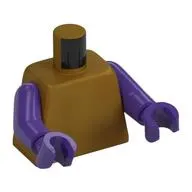 Torso, Dark Purple Arms and Hands [Plain]