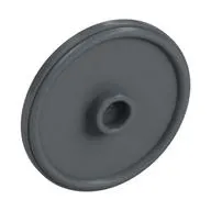 Shield Round with Stud and Raised Rim [Plain]