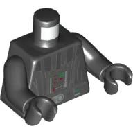 Torso Darth Vader Imperial Star Destroyer Print, Black Arms and Hands
